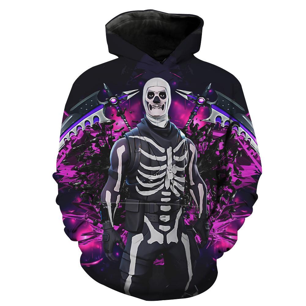 Fortnite Skull Trooper Skin Fortnite Hoodie 3D