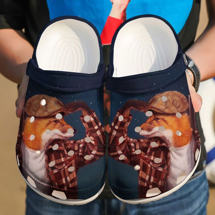 Fox Hunt Crocs Clog Shoes