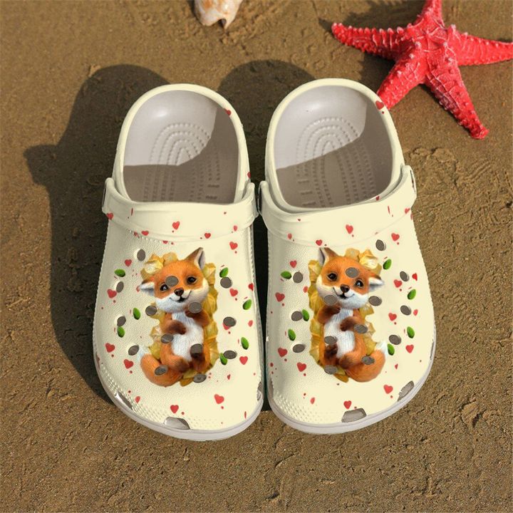 Fox Lovely Crocs Clog Shoes