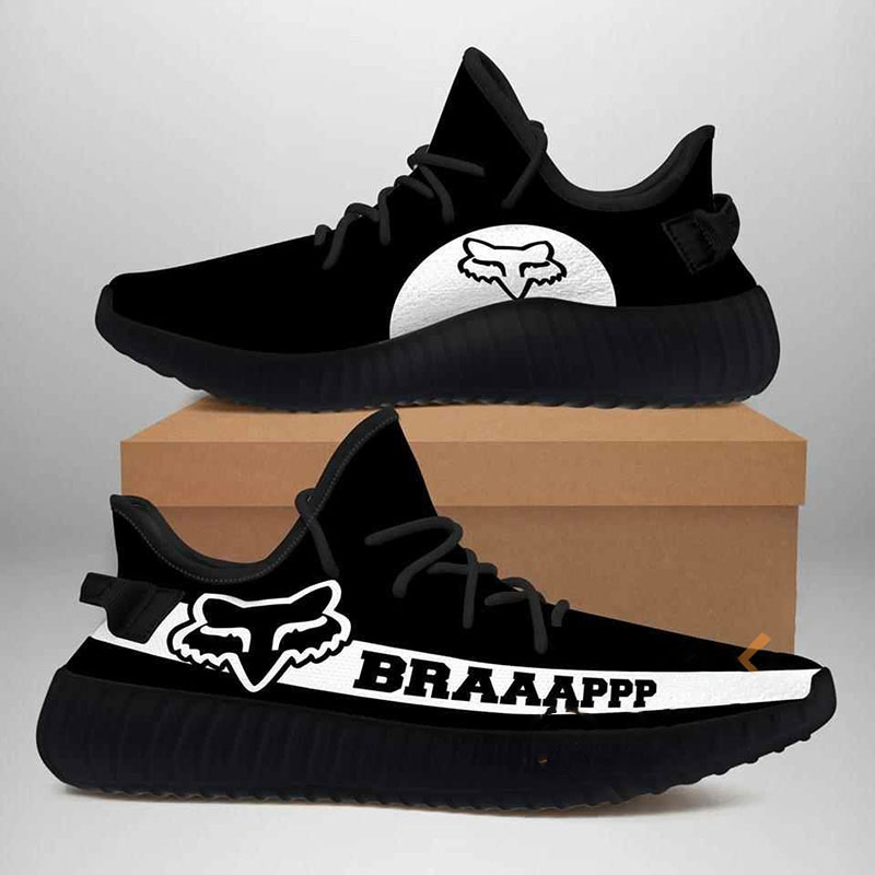 Fox Racing Braaappp Custom Black Yeezy Boost