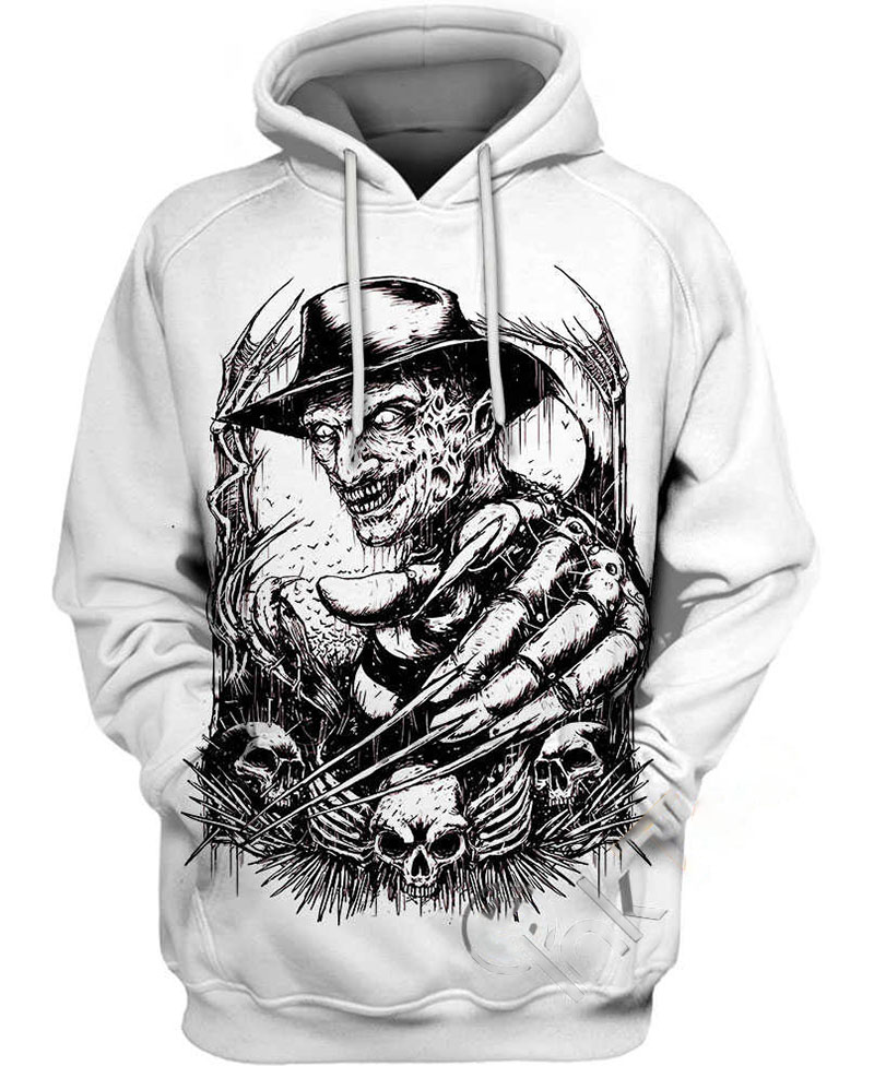 Freddy Skull Hoodie 3D