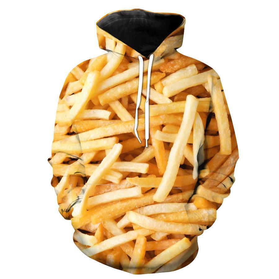 French Fries Funny French Fry Food Hoodie 3D