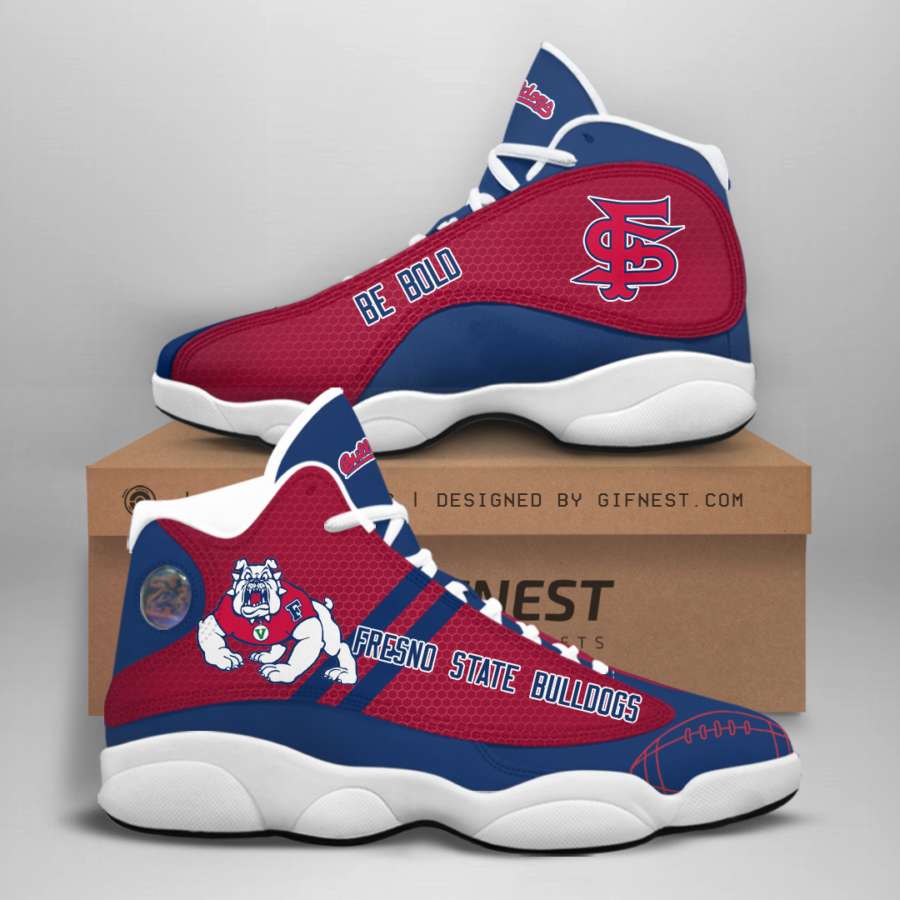 Fresno State Bulldogs Custom Air Jordan Shoes