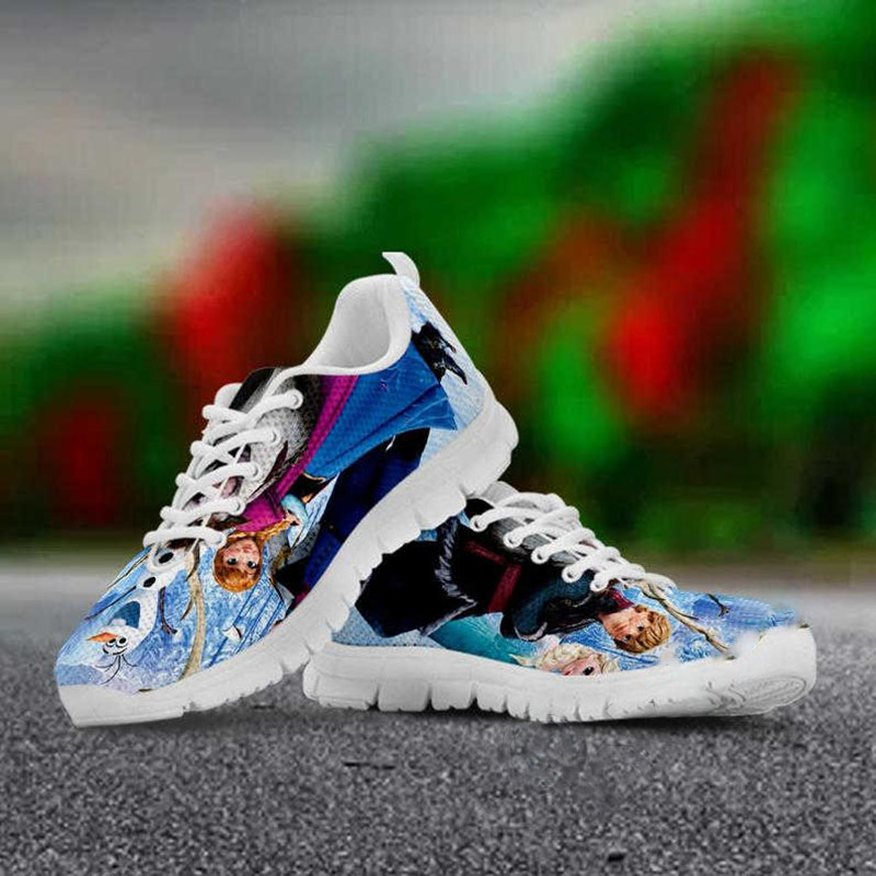 Frozen Custom Painted Disney Movie Animated Running Nike Roshe Shoes