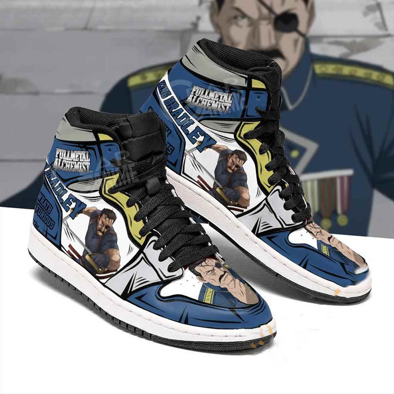 Fuhrer King Bradley Fullmetal Alchemist Sneakers Anime Air Jordan Shoes