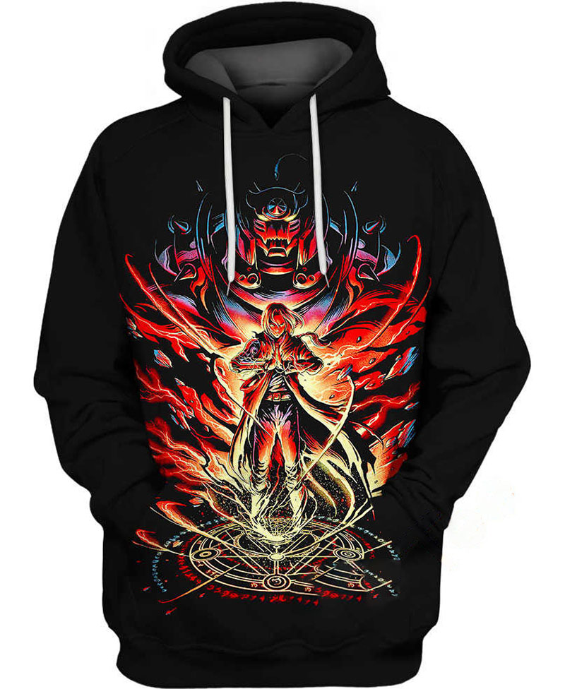 Fullmetal Alchemist Angry Hoodie 3D