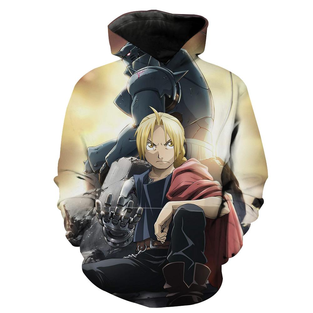 Fullmetal Alchemist Brotherhood Edward And Alphonse Hoodie 3D