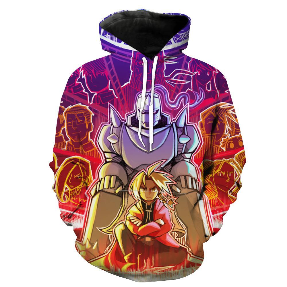 Fullmetal Alchemist Brotherhood Epic Edward Hoodie 3D