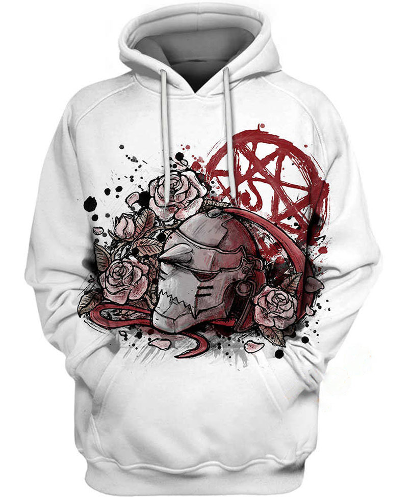 Fullmetal Alchemist Mask Hoodie 3D
