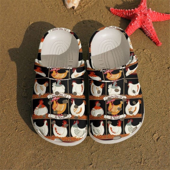 Funny Chickens Pattern Crocs Clog Shoes