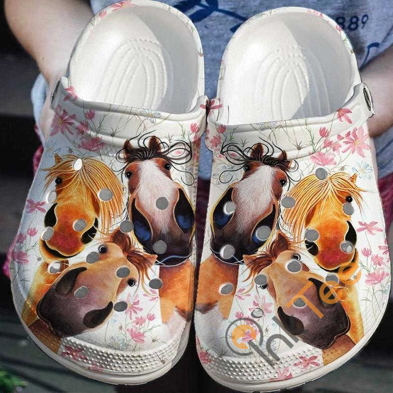 Funny Horse Crocs Clog Shoes