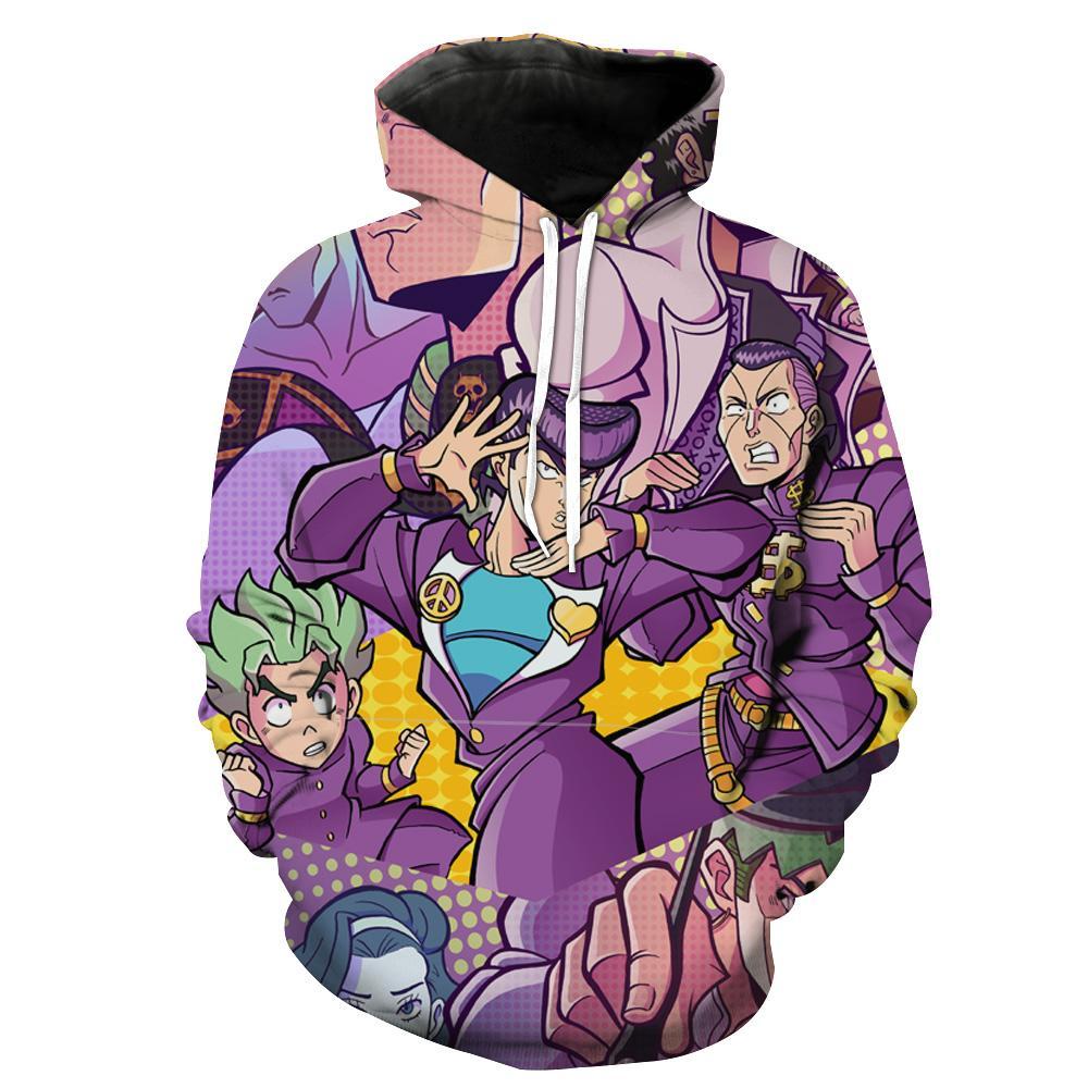 Funny Josuke Jojo’s Bizarre Adventure Diamond Character Hoodie 3D