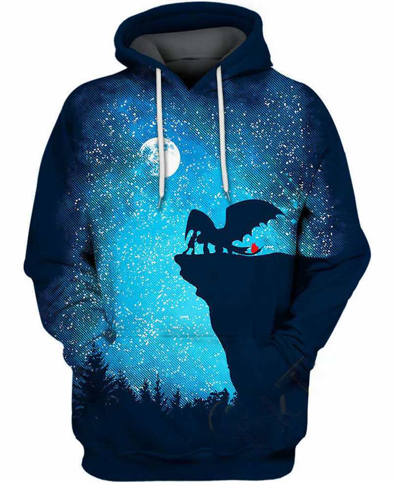 Fury On The Cliff Hoodie 3D