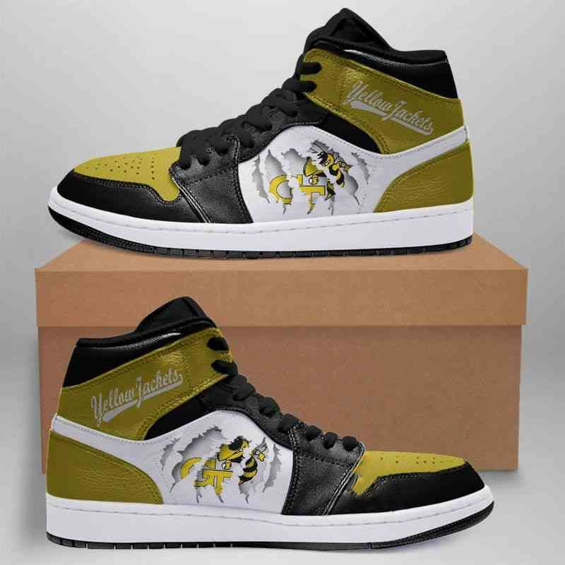 Ga Tech Yellow Jackets Custom Air Jordan Shoes
