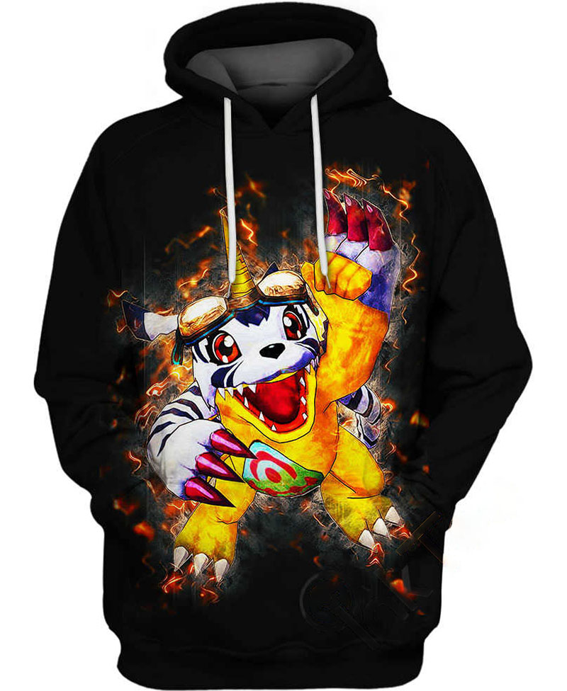 Gabumon Digimon Hoodie 3D