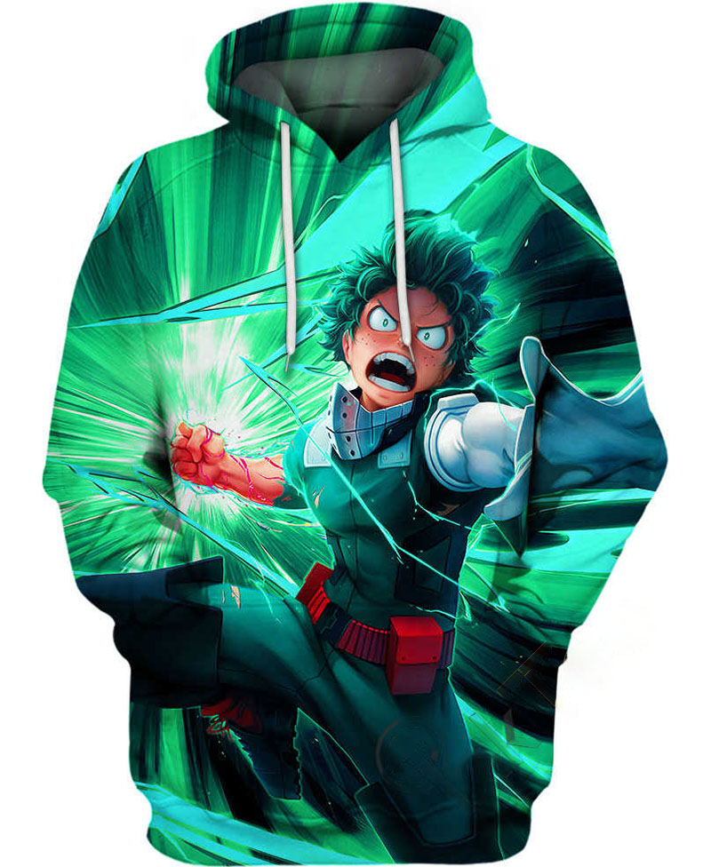 Gamma Suit Deku Hoodie 3D