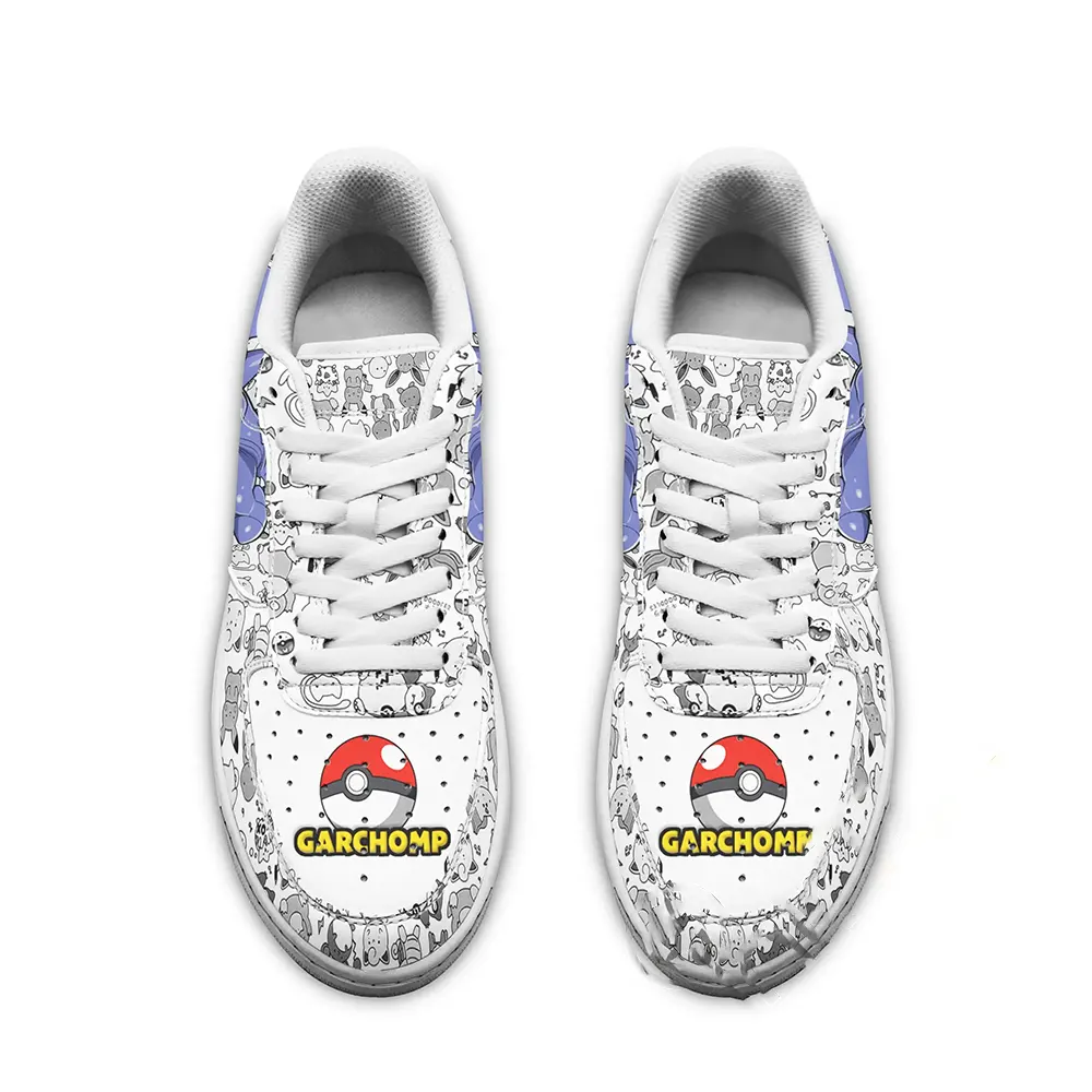 Garchomp Pokemon Fan Gift Idea Amazon Nike Air Force Shoes
