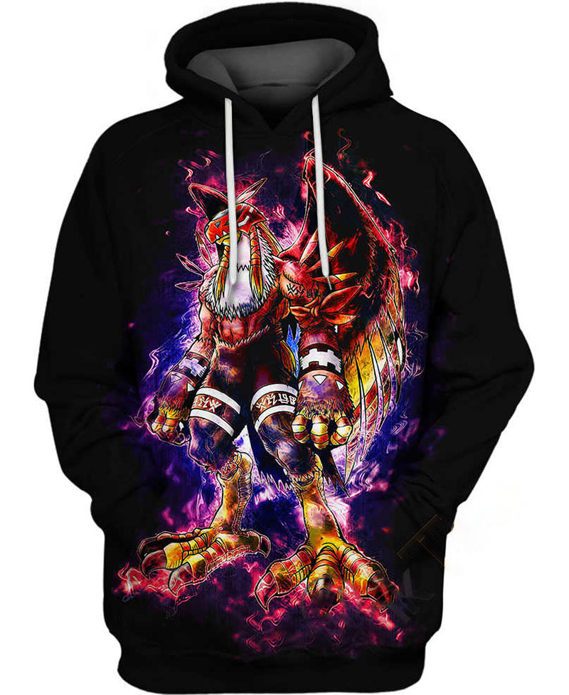 Garudamon Digimon Hoodie 3D