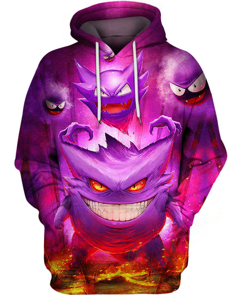 Gengar And His Buddies Hoodie 3D
