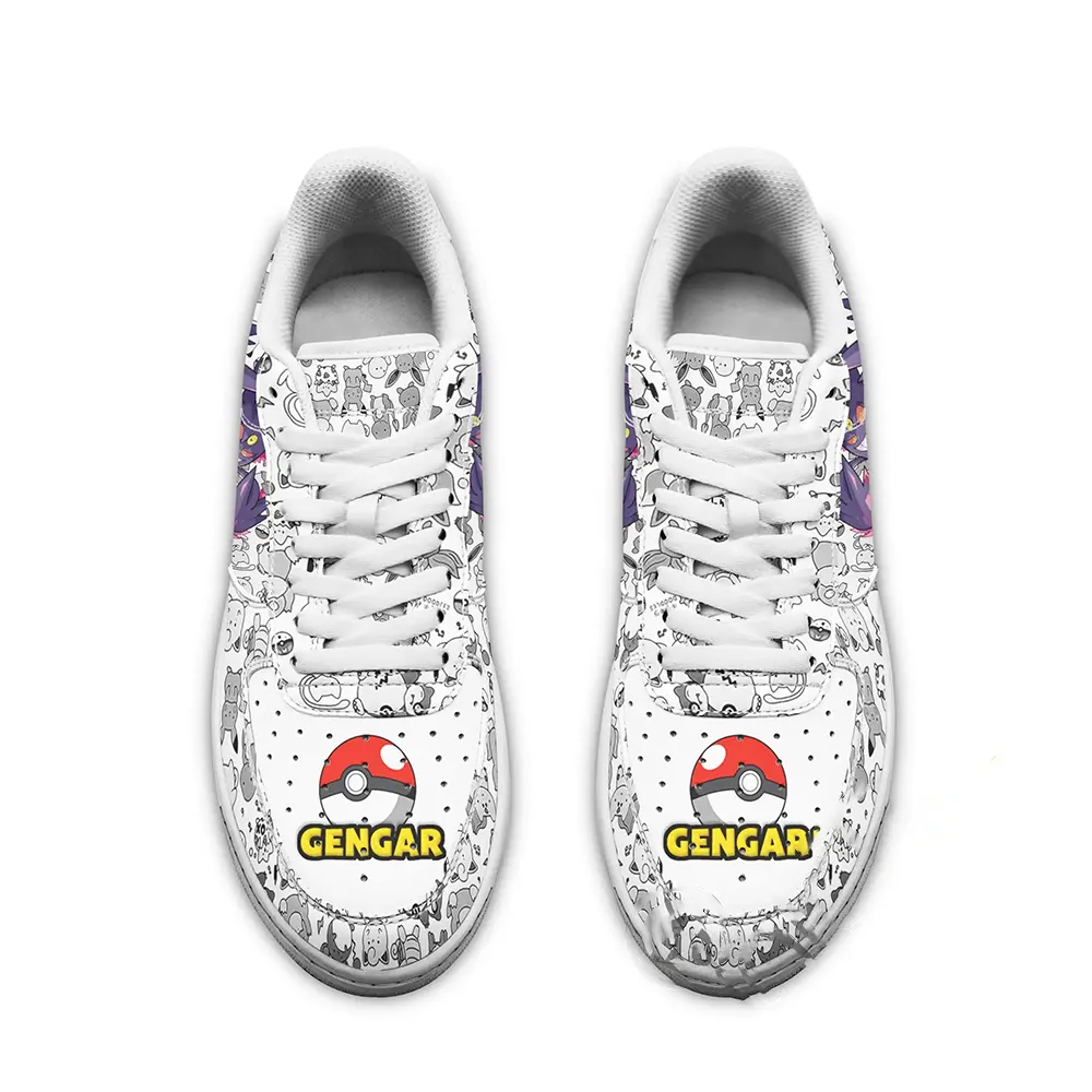 Gengar Pokemon Fan Gift Idea Amazon Nike Air Force Shoes