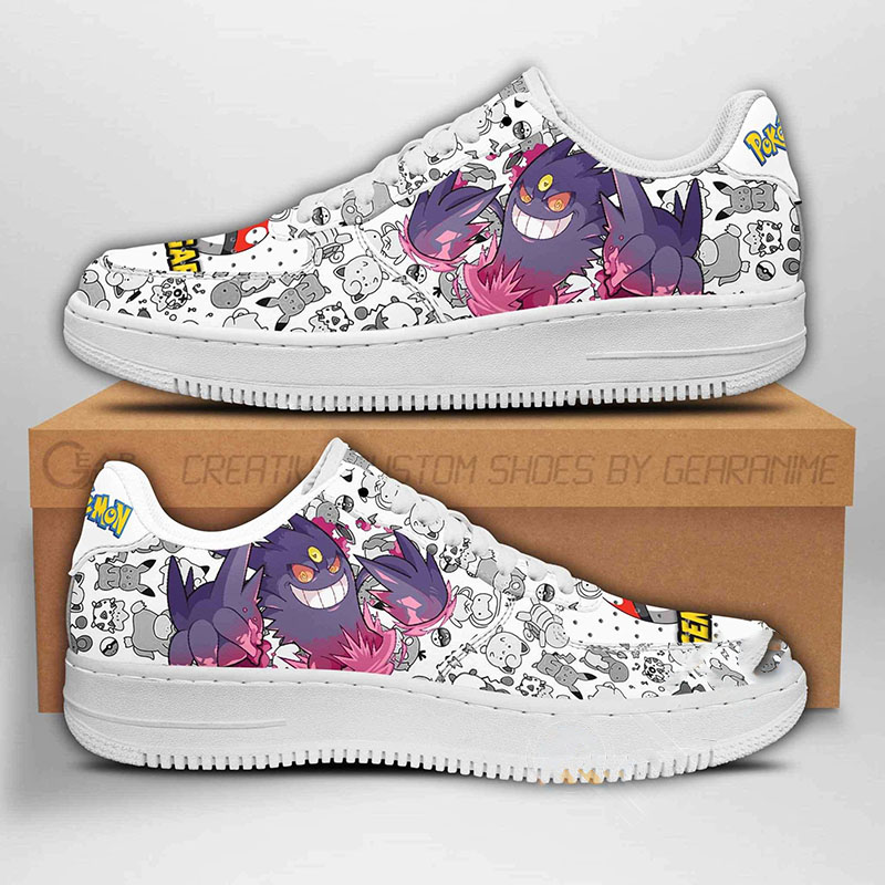 Gengar Pokemon Nike Air Force Shoes