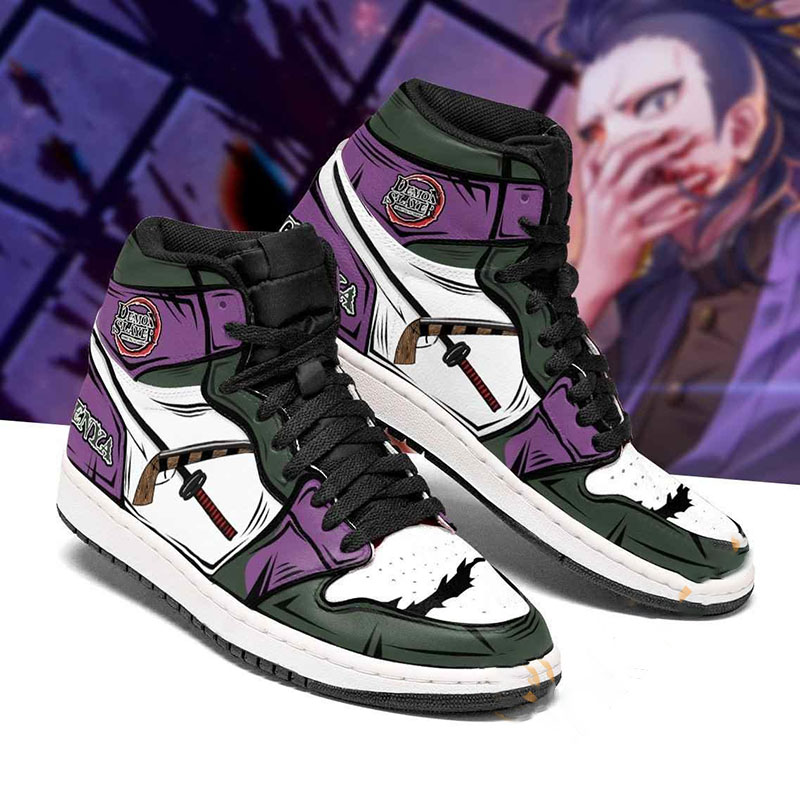 Genja Costume Demon Slayer Sneakers Anime Air Jordan Shoes