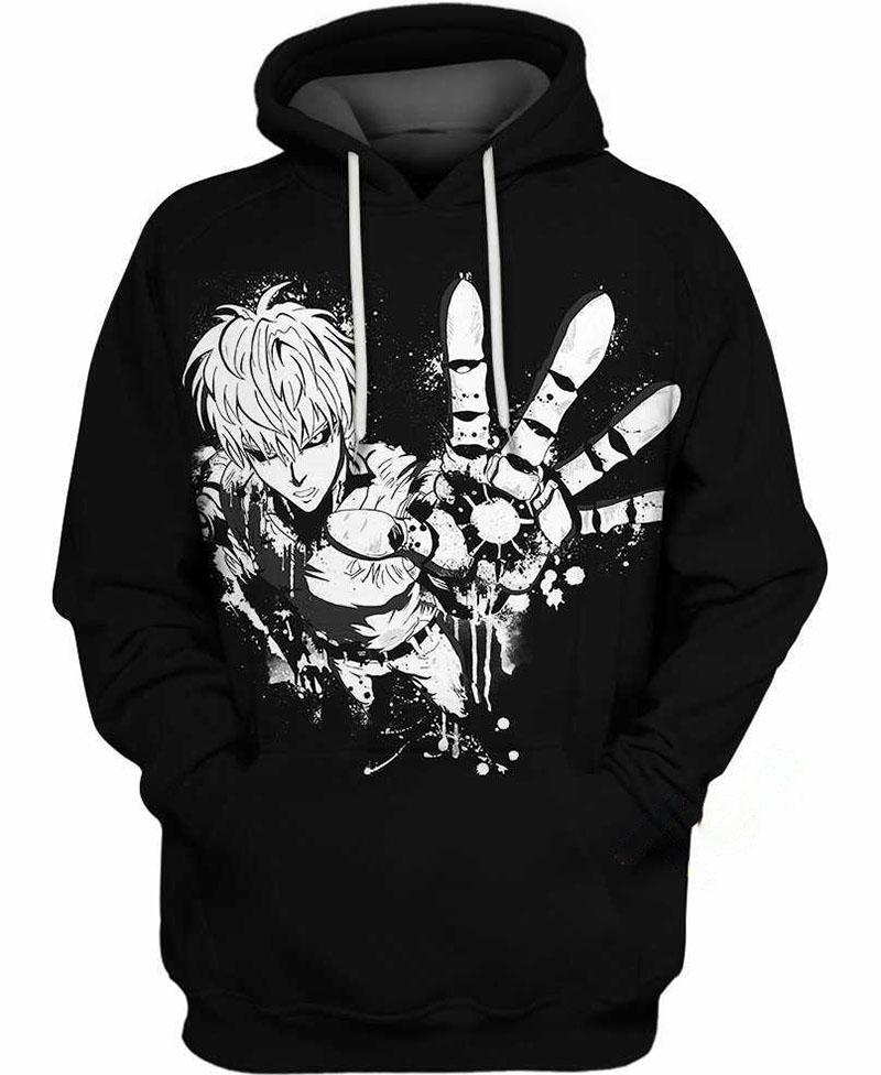 Genos Demon Cyborg Hoodie 3D