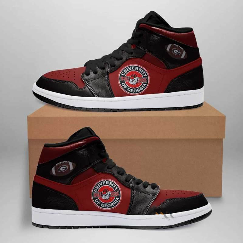 Georgia Bulldogs American Football Custom Air Jordan Shoes