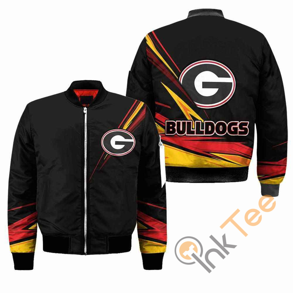 Georgia Bulldogs NCAA Black Apparel Best Christmas Gift For Fans Bomber Jacket