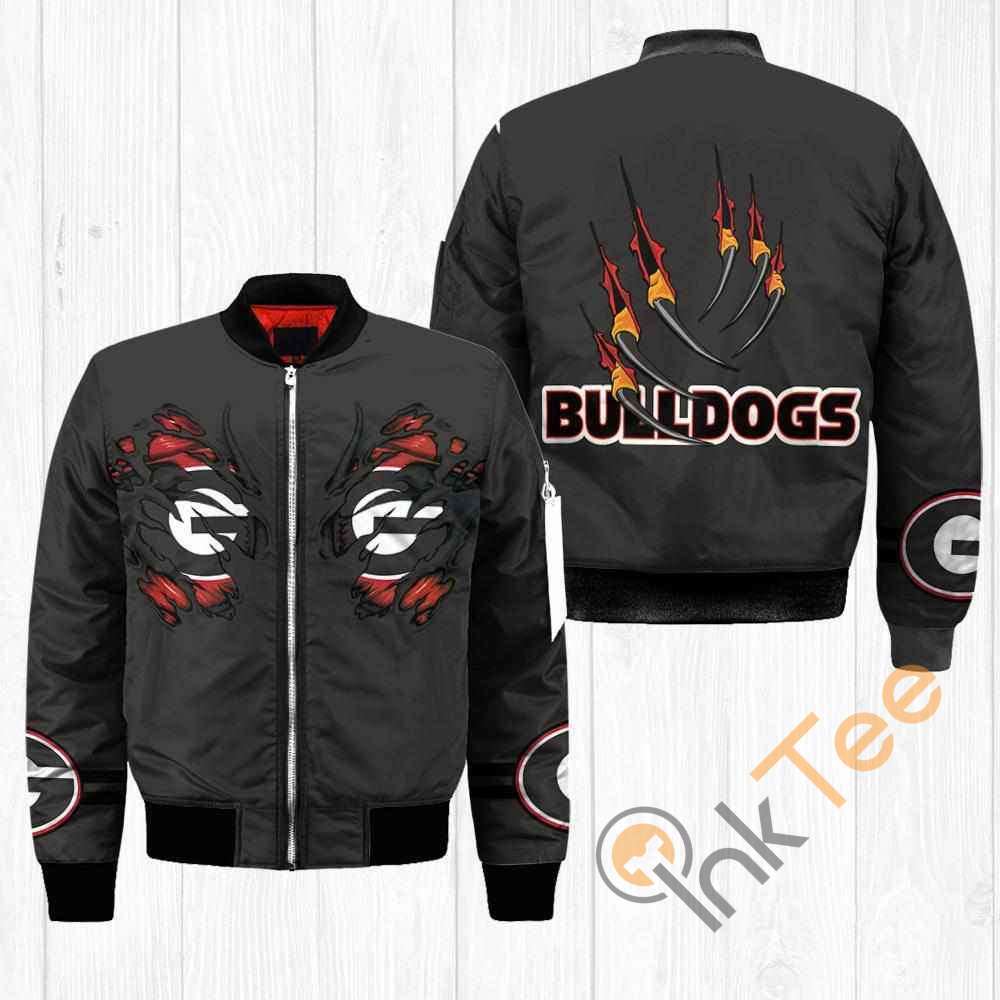Georgia Bulldogs NCAA Claws Apparel Best Christmas Gift For Fans Bomber Jacket