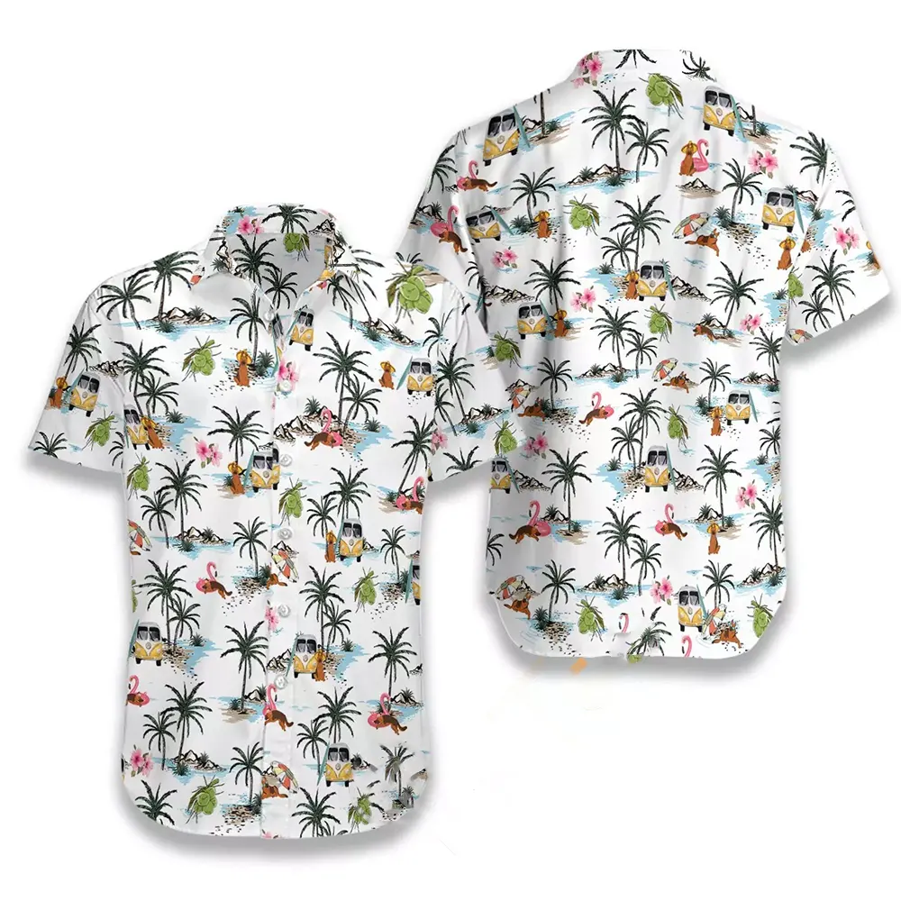 German Shepherd Hawaii Hawaiian shirts