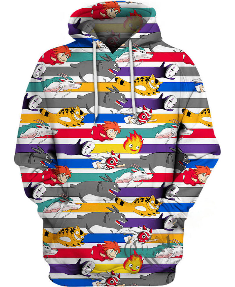 Ghibli Streak Hoodie 3D