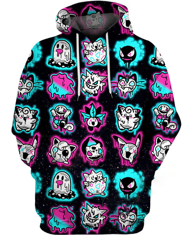 Ghost Pokemon Version Hoodie 3D