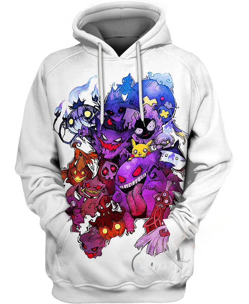 Ghost Type Hoodie 3D