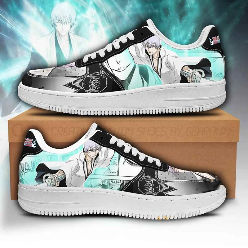 Gin Ichimaru Bleach Anime Nike Air Force Shoes