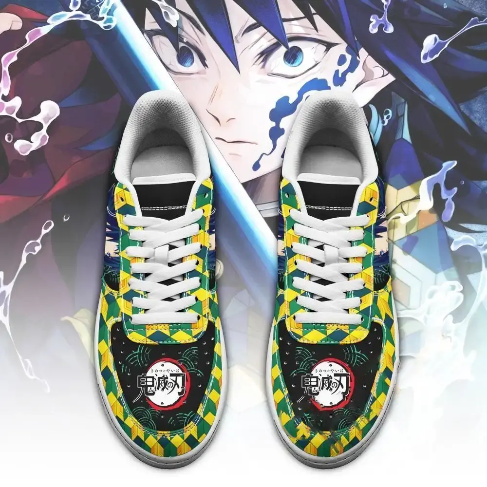 Giyu Custom Demon Slayer Anime Fan Amazon Nike Air Force Shoes