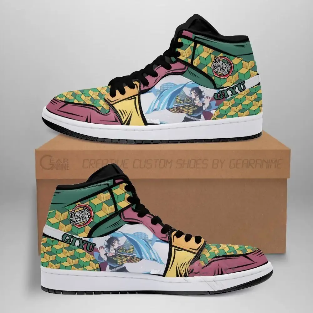 Giyu Skill Water Breathing Demon Slayer Anime Amazon Air Jordan Shoes