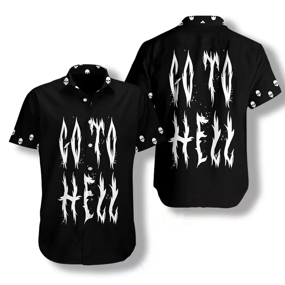 Go To Hell Goth Hawaiian shirts