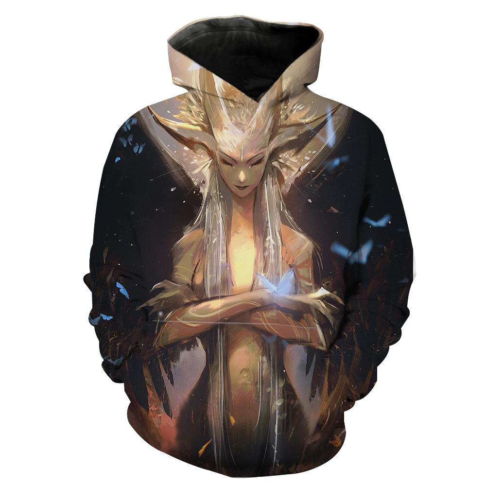 Goddess Elf High Fantasy Hoodie 3D