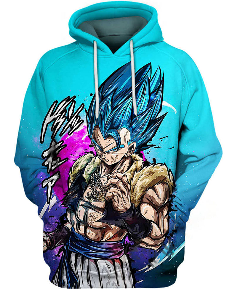 Gogeta Blue Hoodie 3D