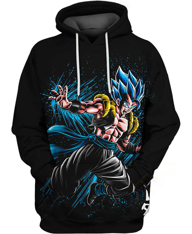 Gogeta Blue Attack Hoodie 3D