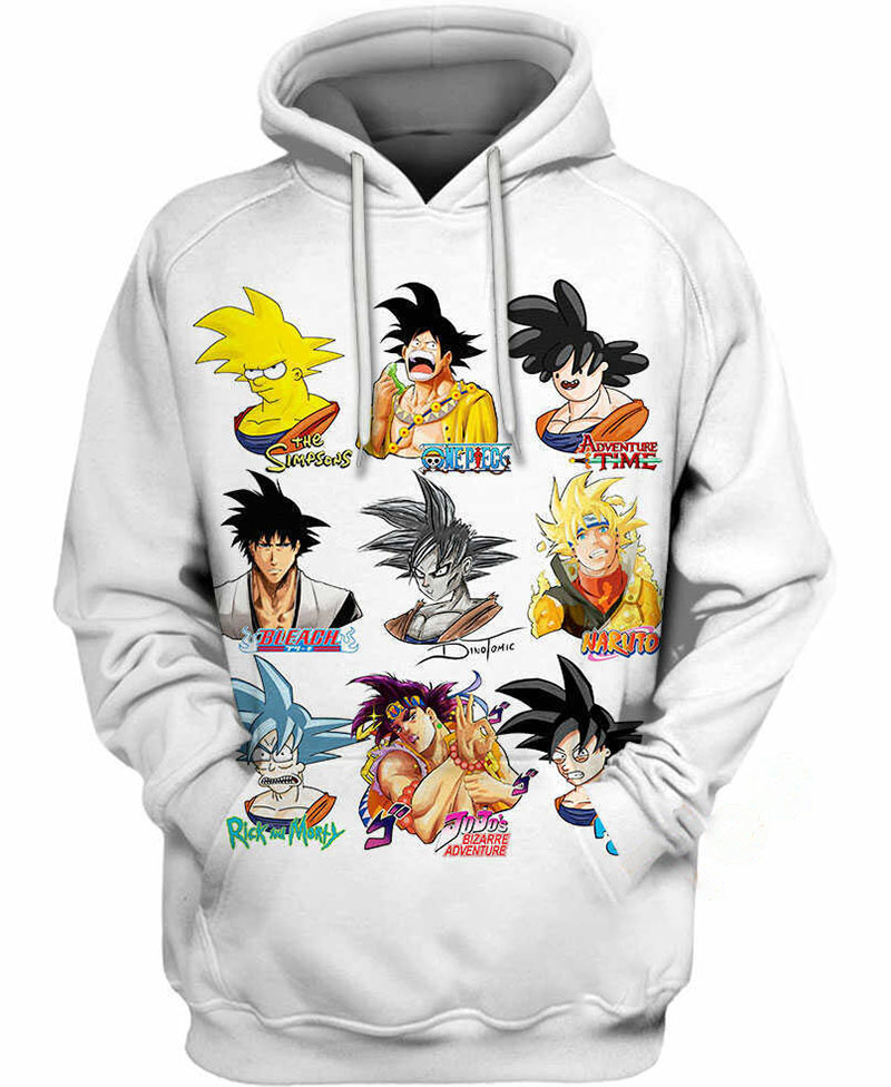 Goku Art Styles Hoodie 3D