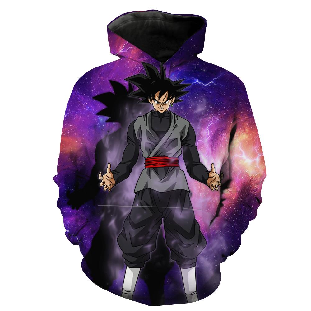 Goku Black Space Dragon Ball Supers Hoodie 3D