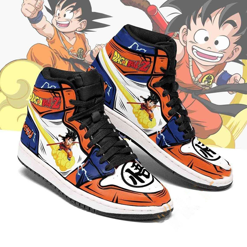 Goku Chico Dragon Ball Z Anime Sneakers Air Jordan Shoes
