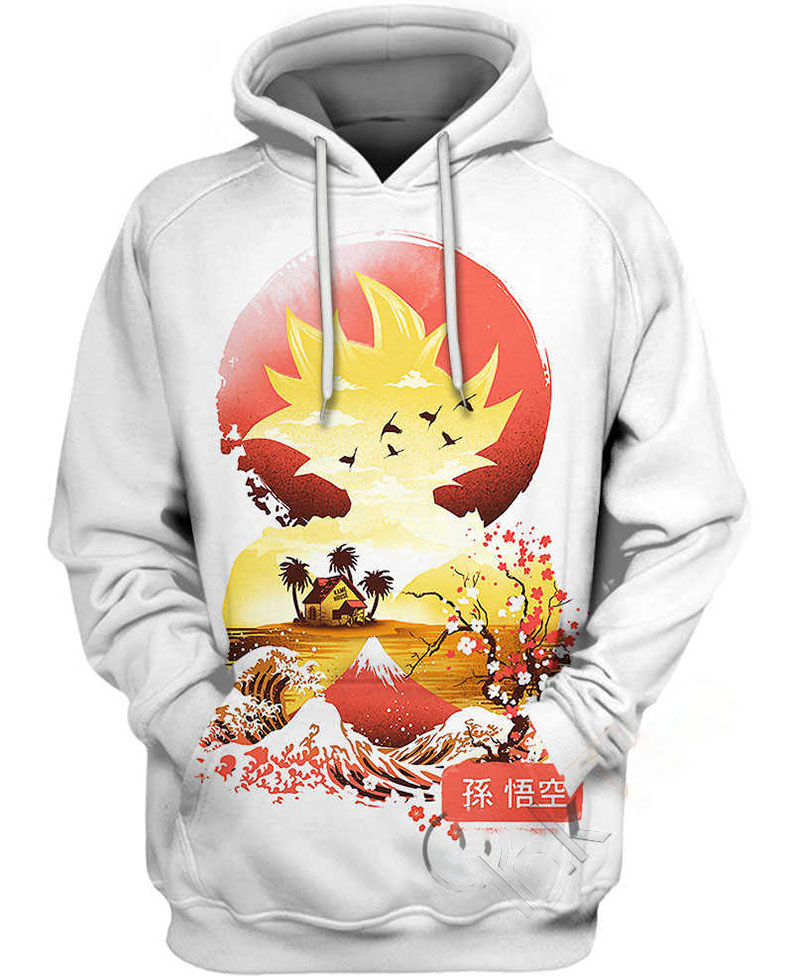 Goku Super Saiyan Sunset Hoodie 3D
