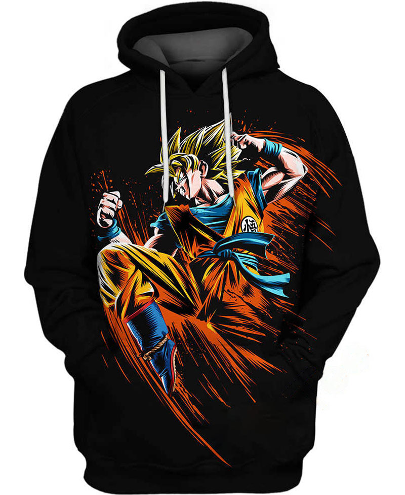 Goku Super Splatter Attack Hoodie 3D