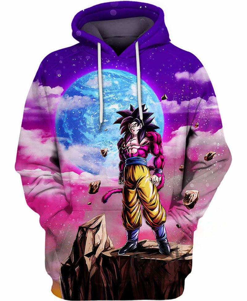 Goku Ultra Instinct Silver Hoodie 3D