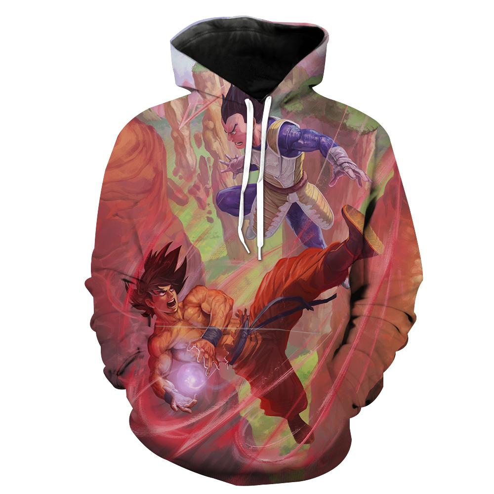 Goku Vs Vegeta Dragon Ball Z Hoodie 3D