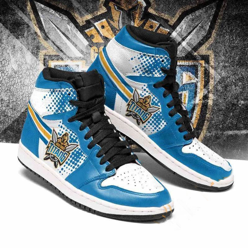 Gold Coast Titans Nrl Football Custom Air Jordan Shoes
