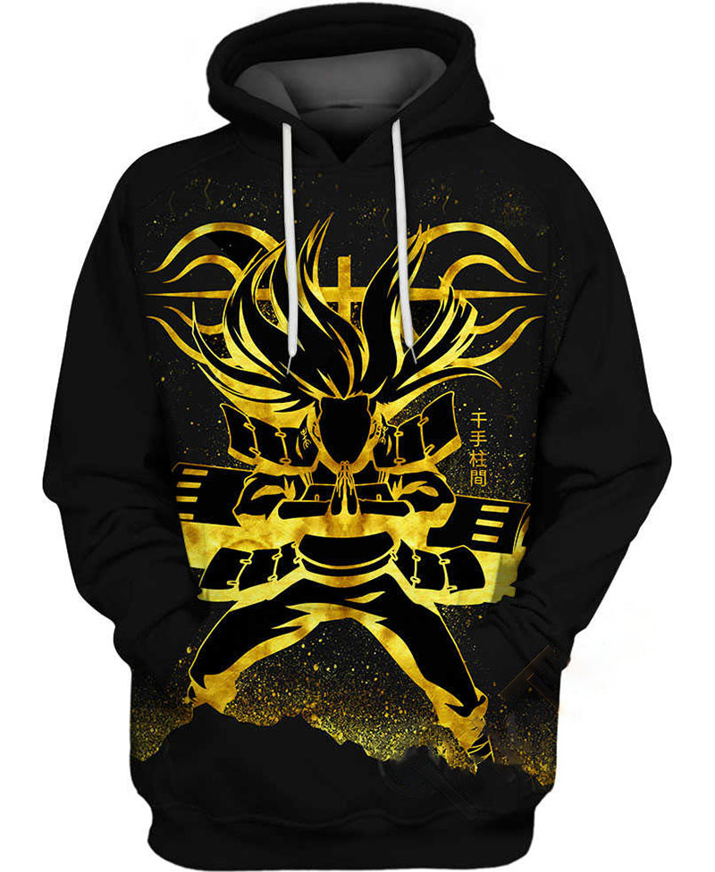 Golden Hashirama Hoodie 3D